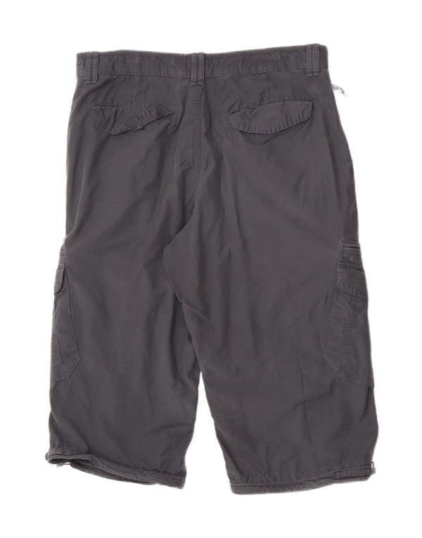 Marks & Spencer Herre Blue Harbor Cargo Bermuda Shorts W34 Large Grå