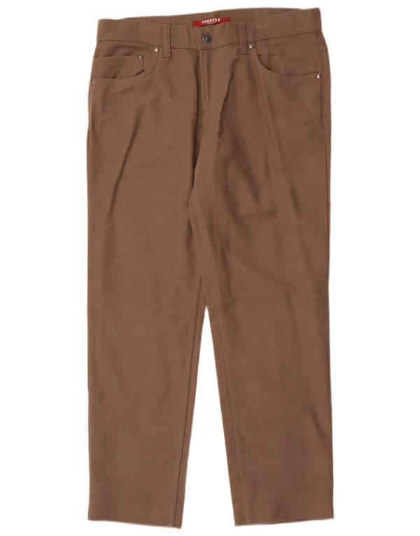Carrera Herre 700 Lige Casual Bukser IT 50 Large W34 L29 Brun Bomuld