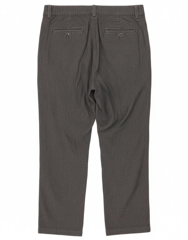 Lee kvinders højtaljede fritidsbukser US 10 Large W30 L29 Grå sildeben