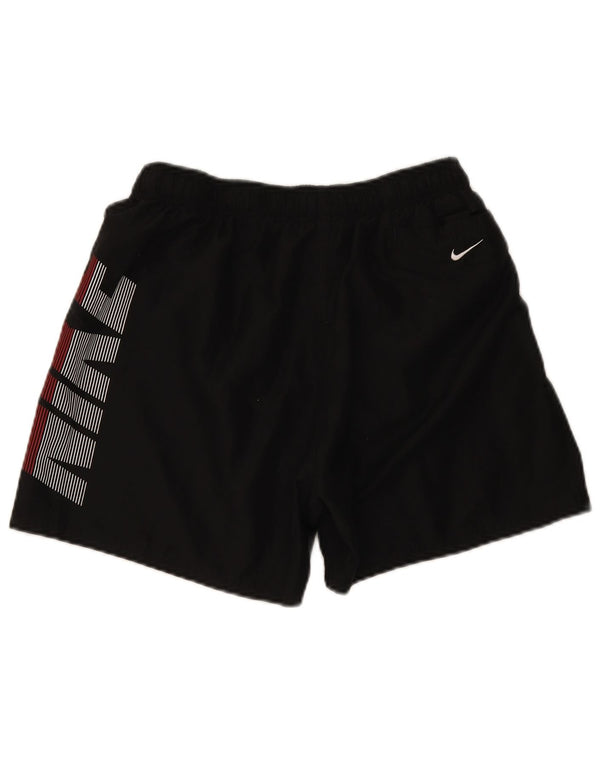 Nike Herre Dri Fit grafiske sportsshorts store sorte polyester