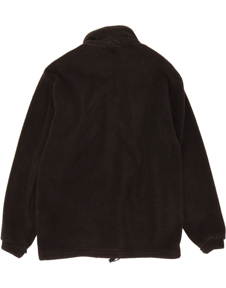 JACK WOLFSKIN Mens Fleece Jacket UK 36/38 Medium Black Polyester Vintage Jack Wolfskin and Second-Hand Jack Wolfskin from Messina Hembry 