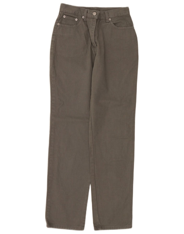 Oviesse Dame Højtaljede tilspidsede Jeans IT 42 Medium W26 L30 Grå Bomuld
