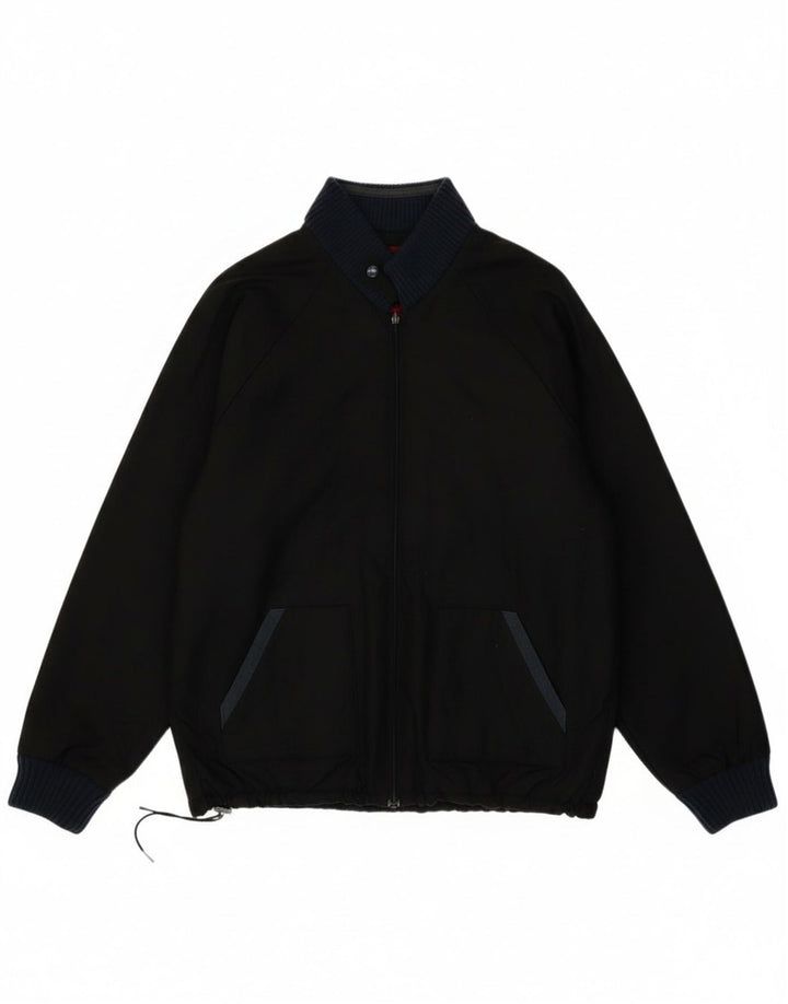 Levi's Herre Nevada Graphic Liner Bomber Jacket UK 42 XL Sort Polyamid
