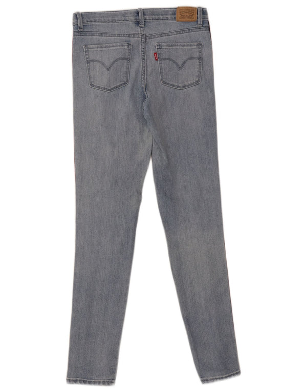 Levi's Girls 710 grafiske skinny jeans 11-12 år W26 L27 blå farveblok