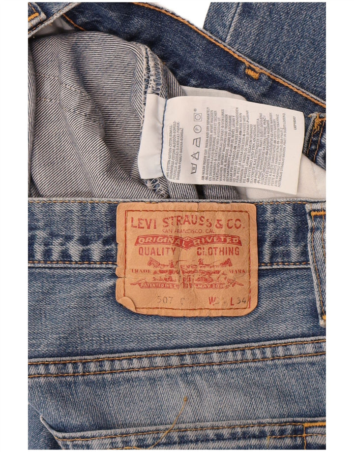 Levi's Herre 507 Bootcut Jeans W34 L34 Blå Bomuld