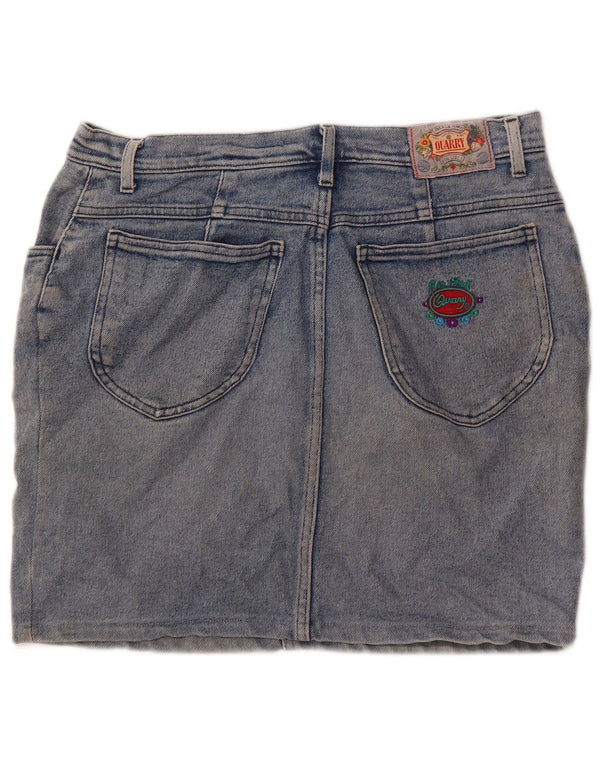 Quarry Dame Mini Denim Nederdel W31 Medium Blue Bomuld