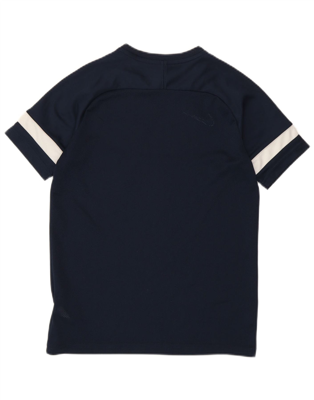 Nike drenge T-shirt top 12-13 år stor marineblå stribet polyester