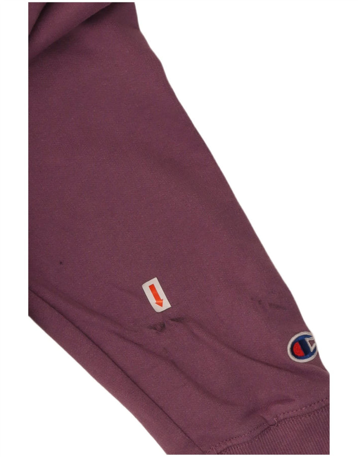CHAMPION Womens Graphic Sweatshirt Jumper UK 16 Large Purple