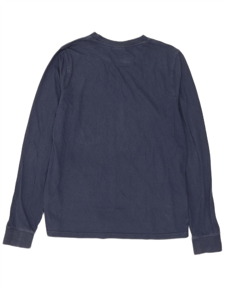 Ellesse Dame Grafisk Top Langærmet UK 12 Medium Navy Blue Bomuld