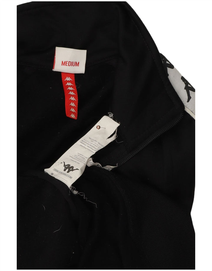 Kappa Grafisk træningsdragt topjakke til kvinder UK 12 Medium Sort Colourblock