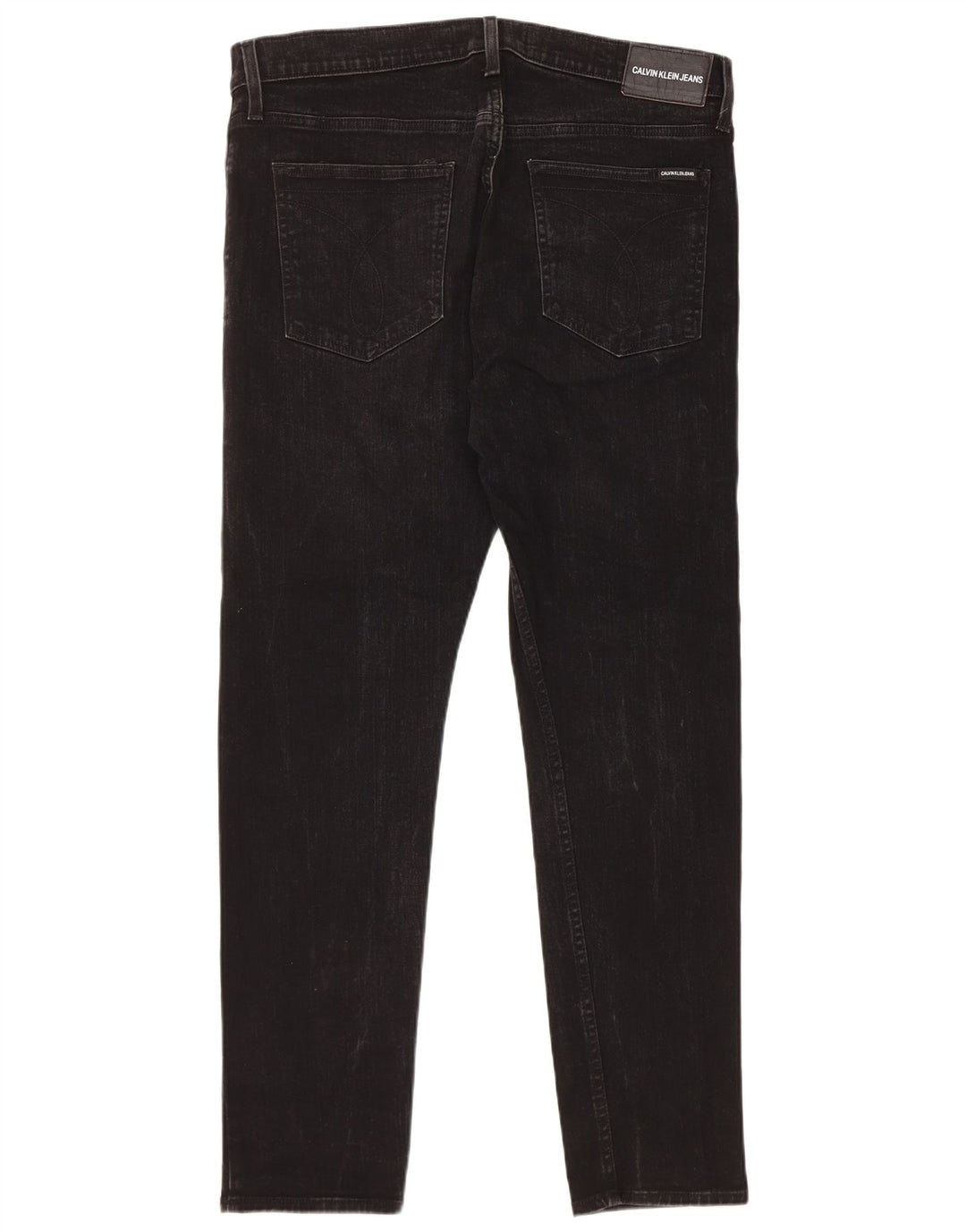 Calvin Klein Herre Slim Jeans W36 L32 Sort Bomuld