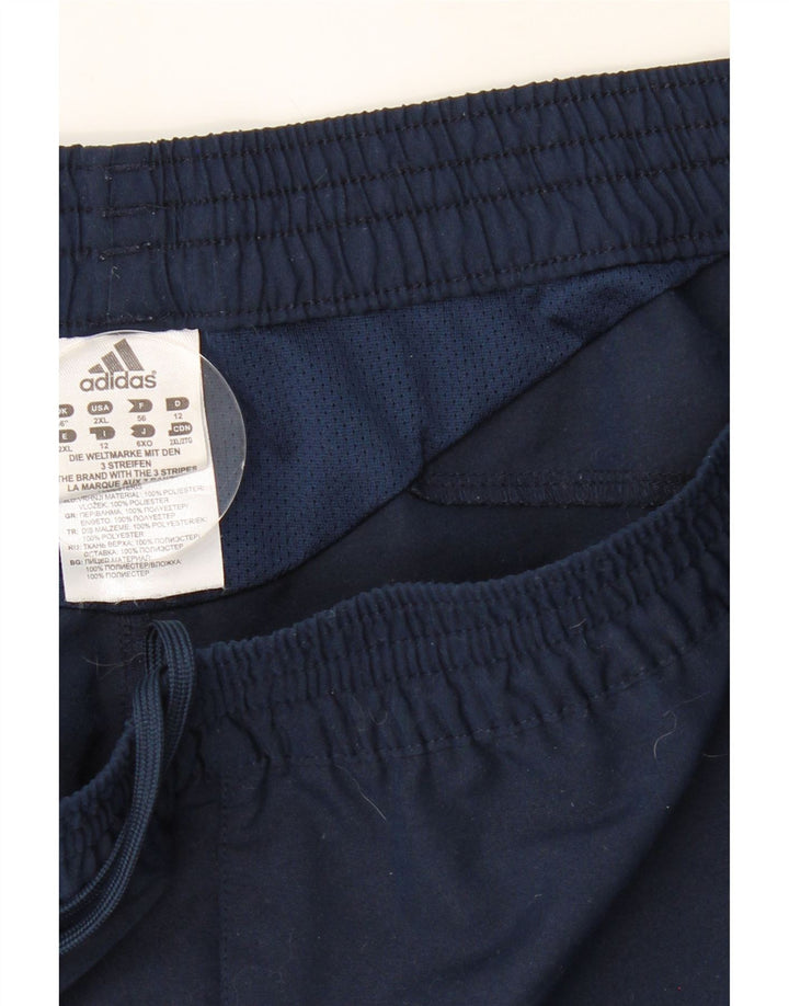 ADIDAS Mens Climalite Sport Shorts 2XL  Navy Blue Polyester Vintage Adidas and Second-Hand Adidas from Messina Hembry 