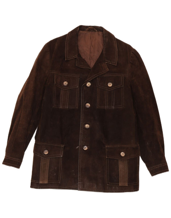 Vintage herre ruskindsjakke UK 38 Medium Brown
