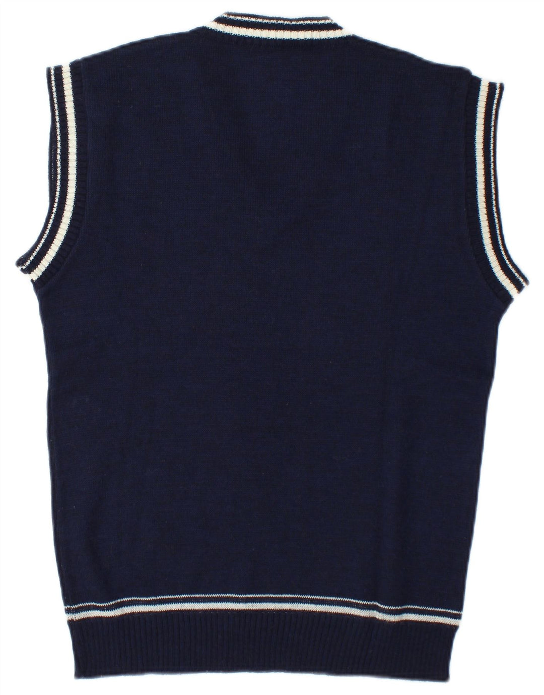 Vintage herrevest tanktop medium marineblå