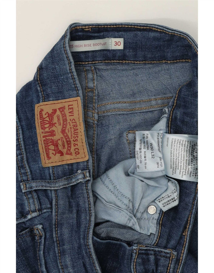 Levi's Dame 725 High Rise Bootcut Jeans W30 L32 Blå Bomuld