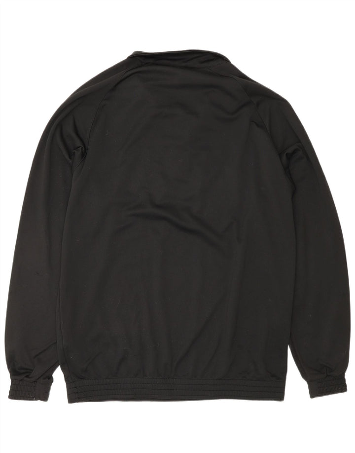 Umbro Herre Zip Neck Pullover Træningsdragt Top Stor Sort Polyester