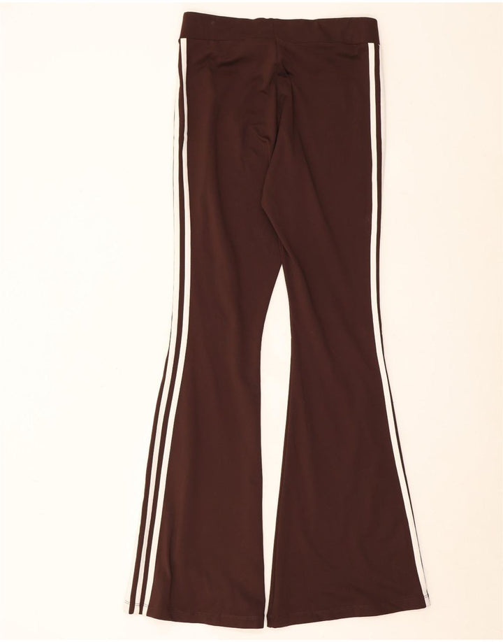 Adidas Dame Flare Leggings UK 12/14 Medium Brown