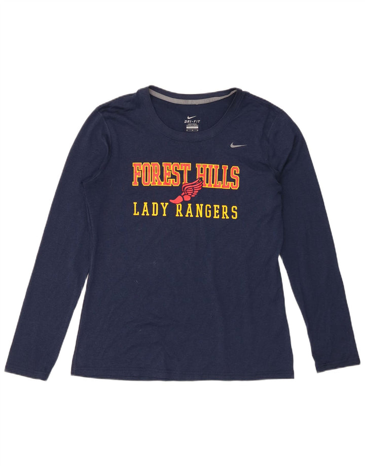 Nike Herre grafisk top Langærmet Medium Navy Blue