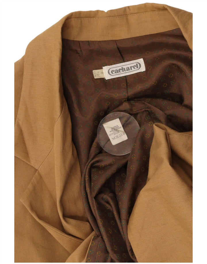 CACHAREL Boys 2 Button Blazer Jacket 15-16 Years Brown Cotton