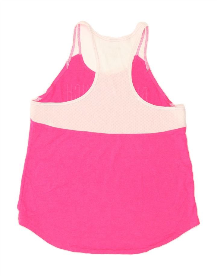 CHAMPION Womens Graphic Vest Top UK 18 XL Pink Colourblock Polyester Vintage Champion and Second-Hand Champion from Messina Hembry 