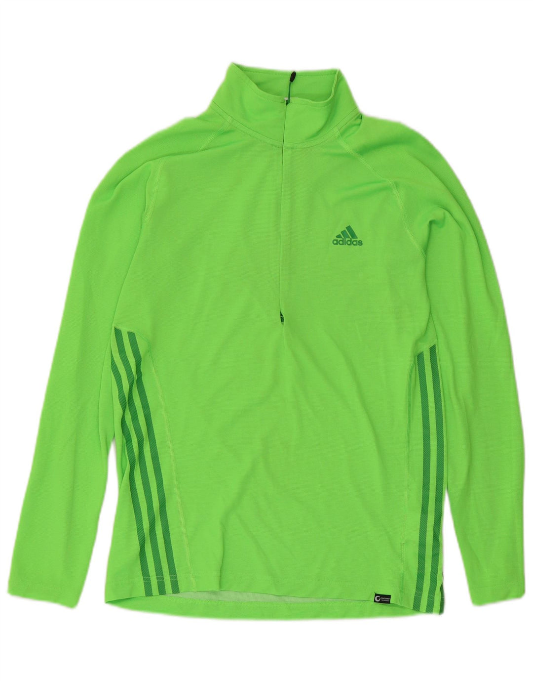 Adidas Pullover med lynlås til mænd til mænd, træningsdragt Top UK 40/42 Medium Green Polyester