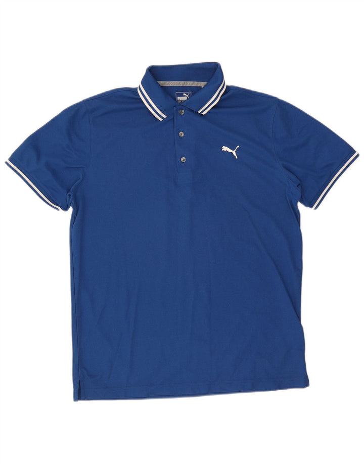 Puma Herre Polo Shirt Stor Blå Polyester