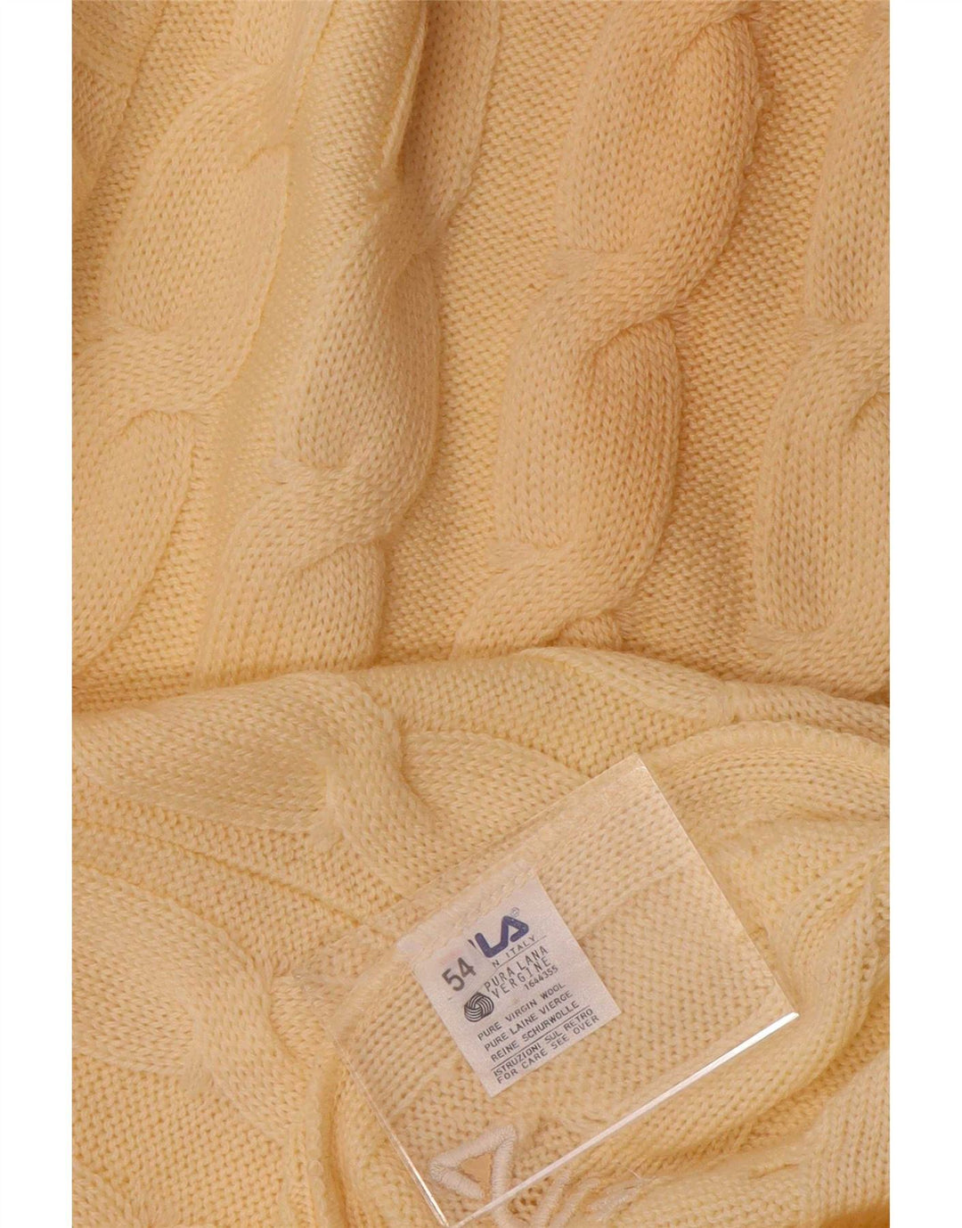 Fila Herre V-hals sweater IT 54 XL Beige Uld
