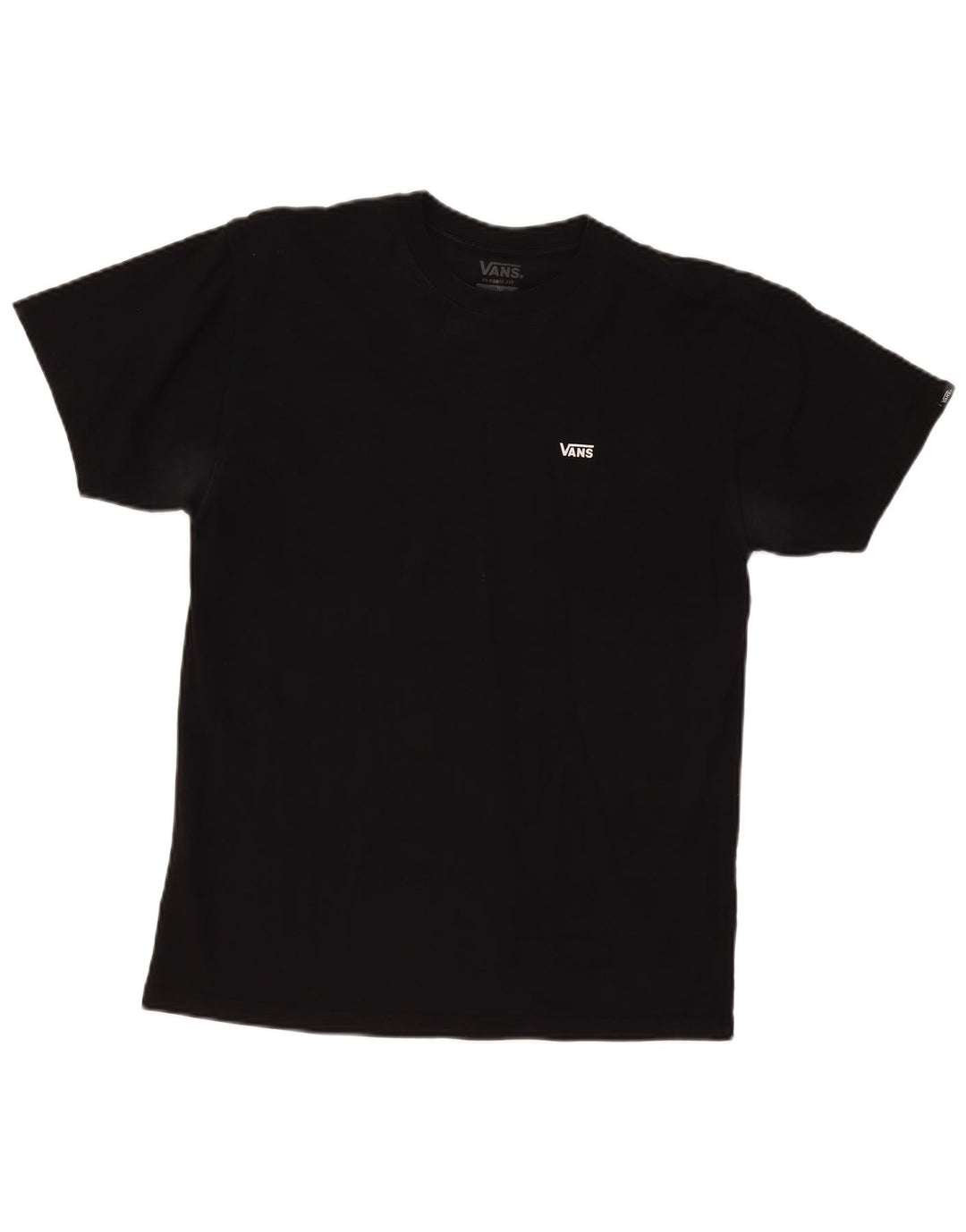 Vans Herre Classic Fit T-Shirt Top Medium Sort Bomuld