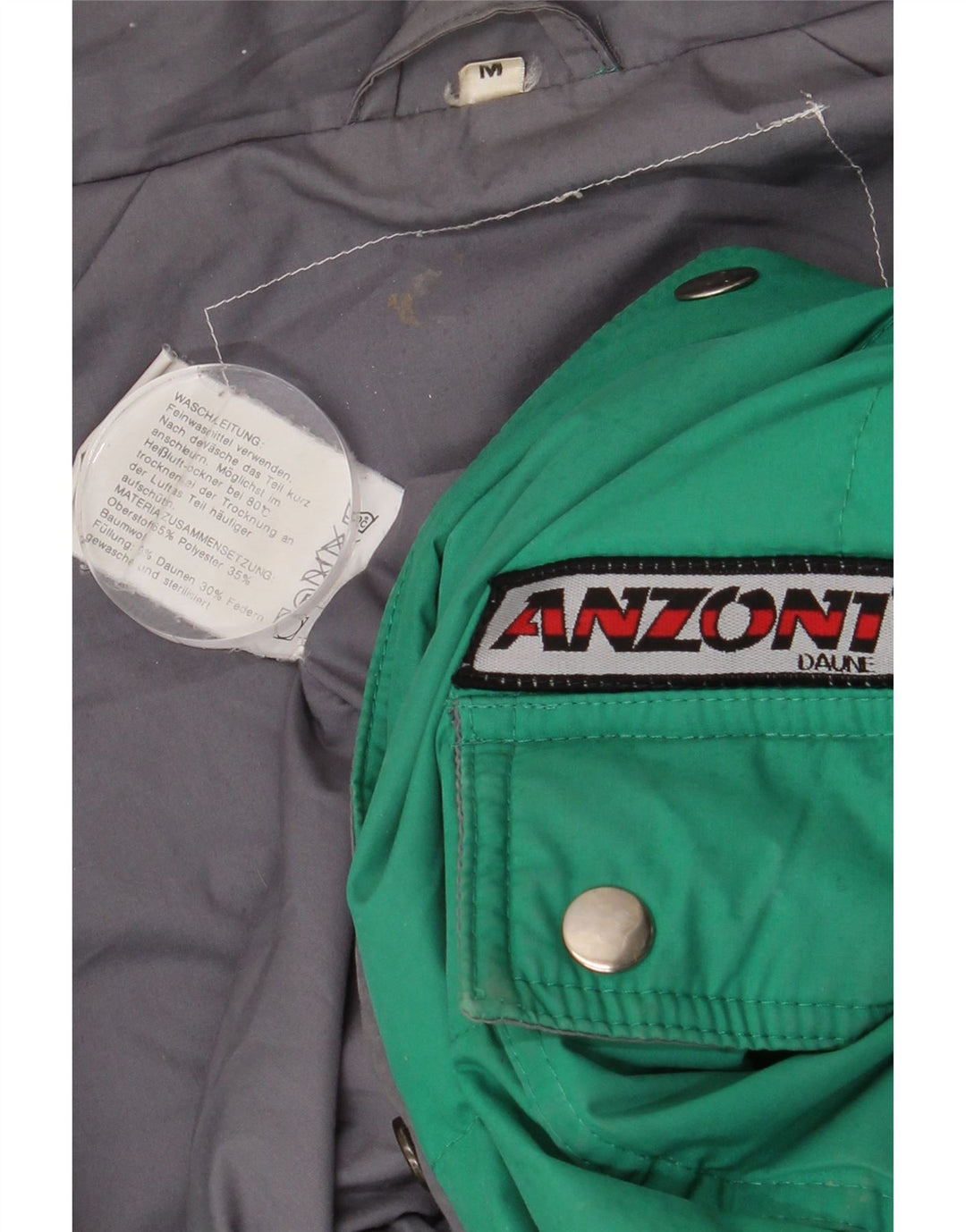 Anzoni Herre Loose Fit Polstret Jakke UK 38 Medium Green Polyester