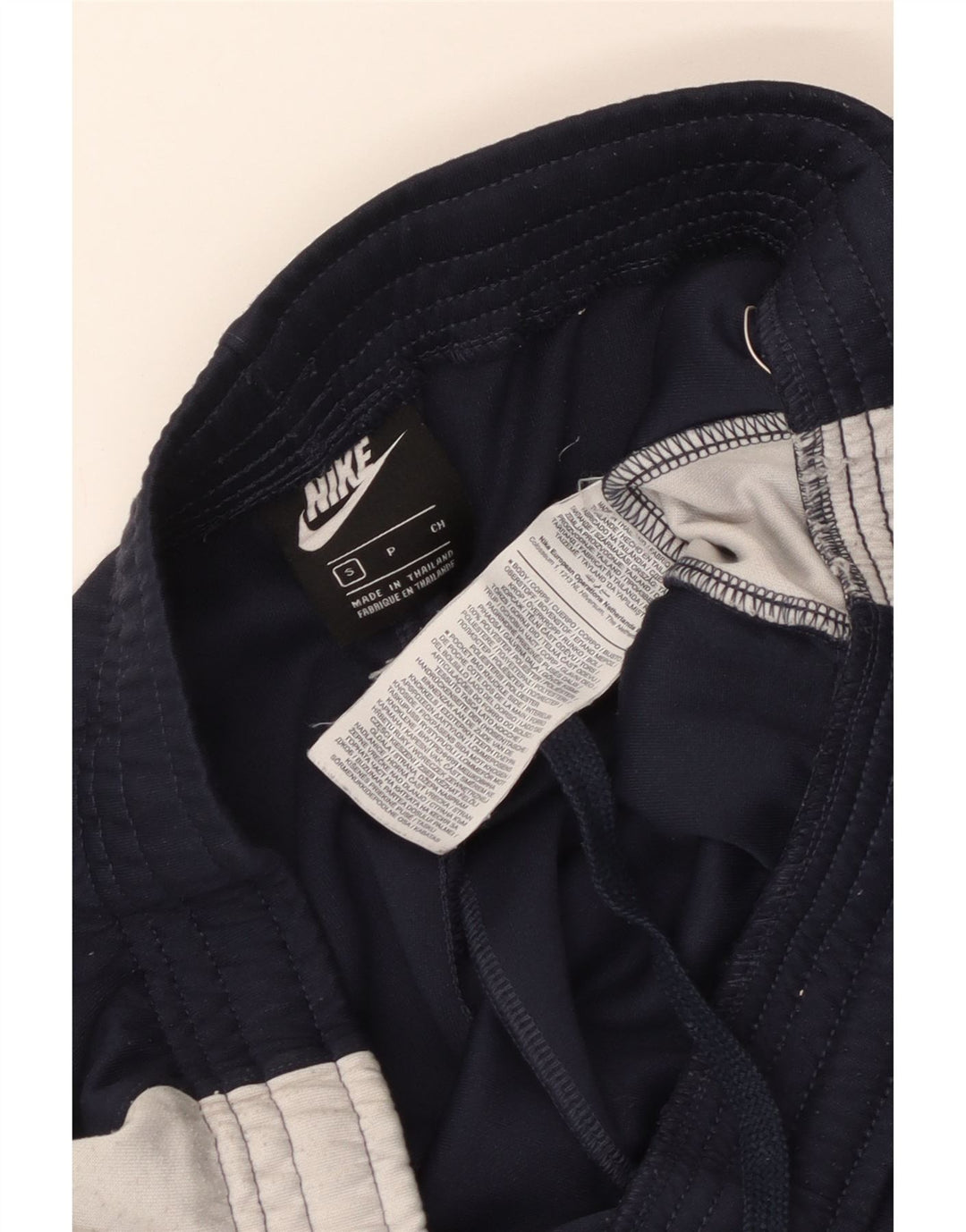 Nike Træningsdragt bukser til mænd Joggers Small Navy Blue Colourblock Polyester