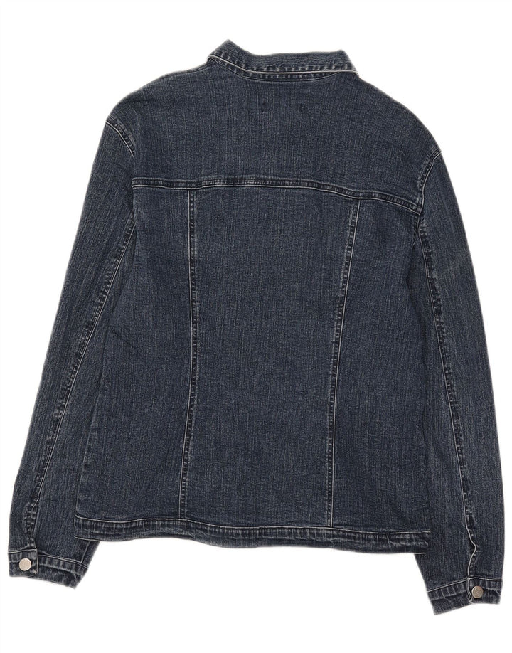 Vintage denimjakke til kvinder UK 14 Medium Blue