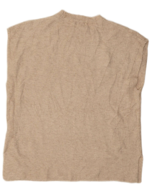 Marks & Spencer Damevest Tank Top UK 16 Stor Beige Akryl