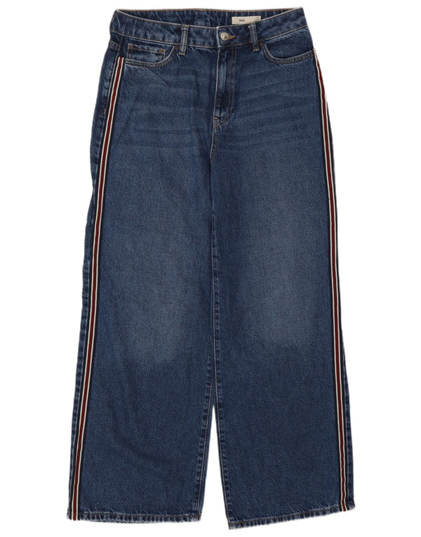 Marks & Spencer Dame Jeans med brede ben UK 12 Medium W30 L28 Blå Bomuld
