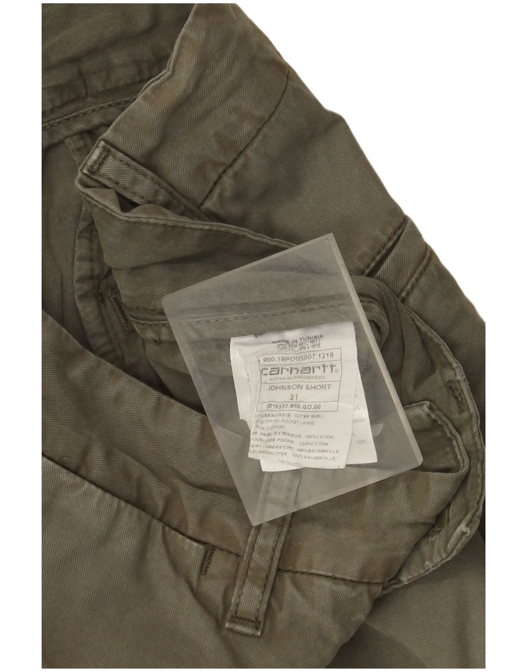 Carhartt Herre Wip Chino Shorts W31 Medium Khaki Bomuld