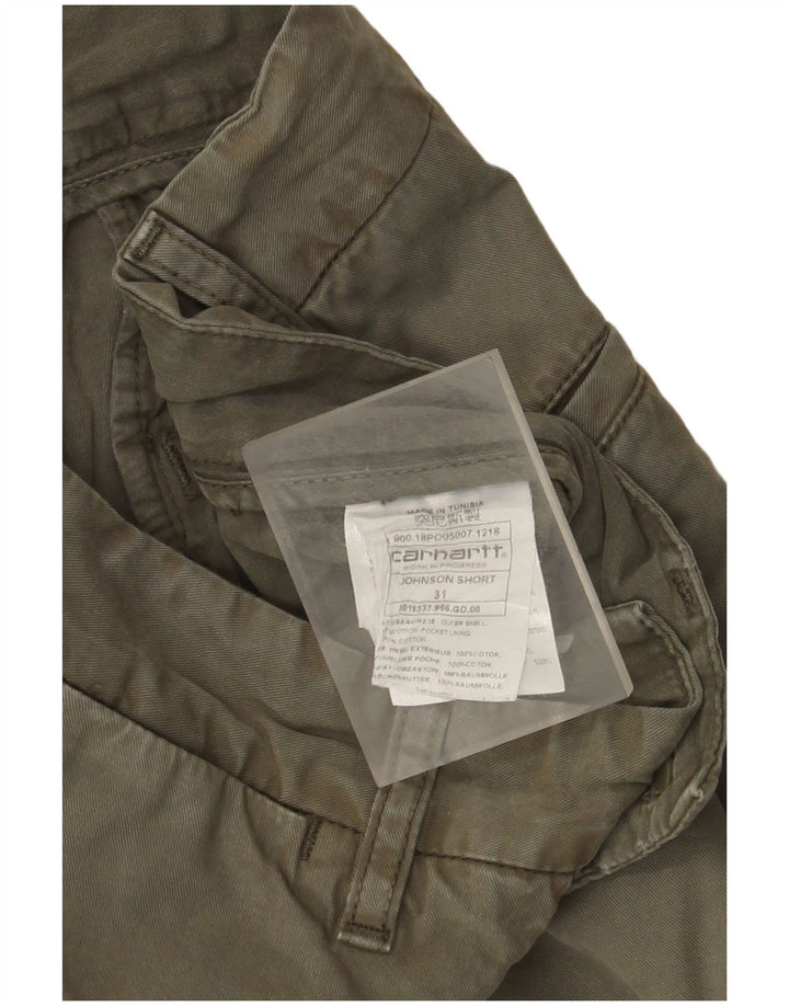 Carhartt Herre Wip Chino Shorts W31 Medium Khaki Bomuld