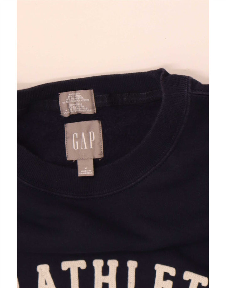 Gap Herre Grafisk Sweatshirt Jumper Medium Navyblå Bomuld