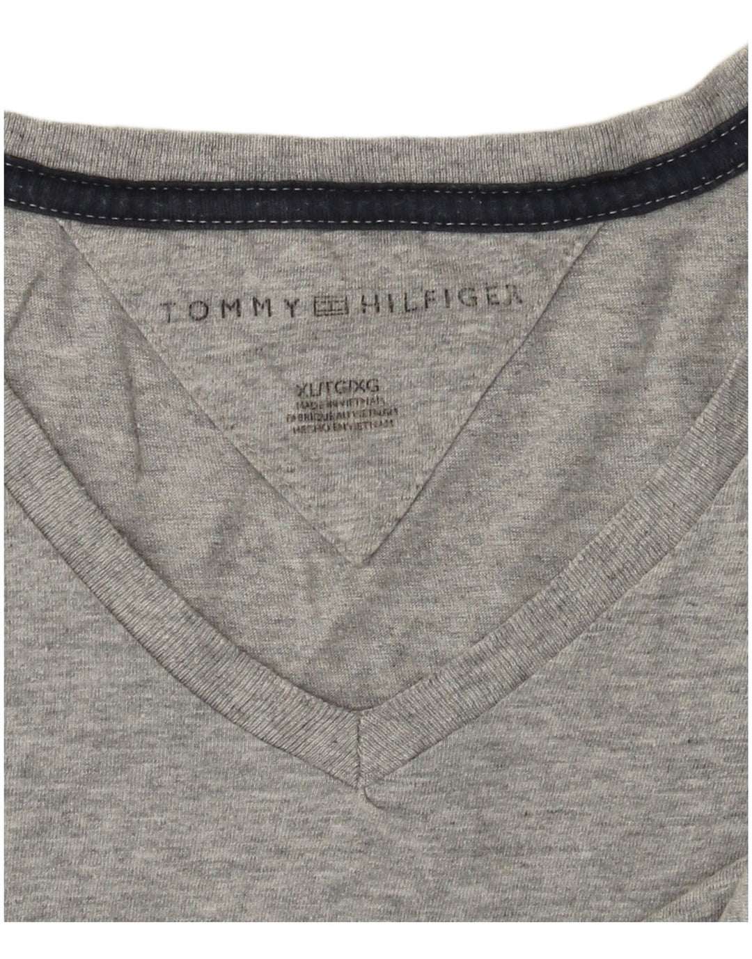 Tommy Hilfiger Herre T-Shirt Top XL Grå