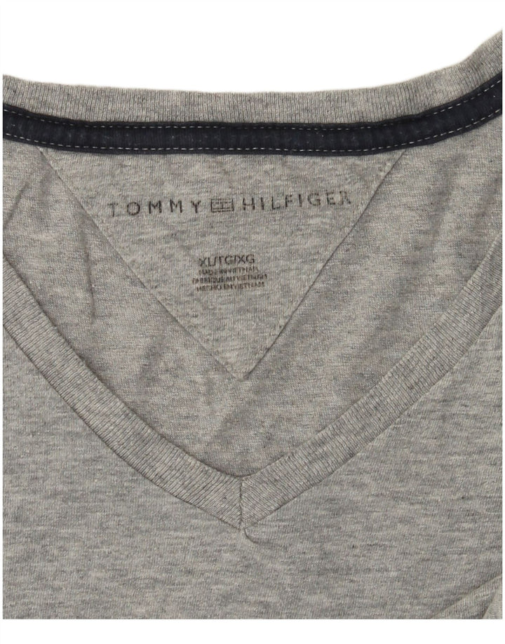 Tommy Hilfiger Herre T-Shirt Top XL Grå