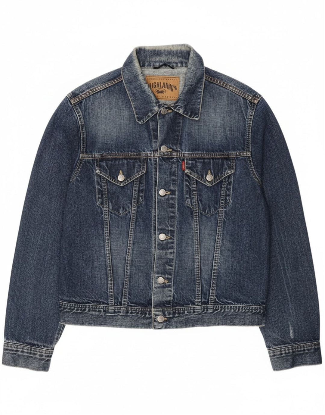 Highland Herre denimjakke UK 40 Large Blue