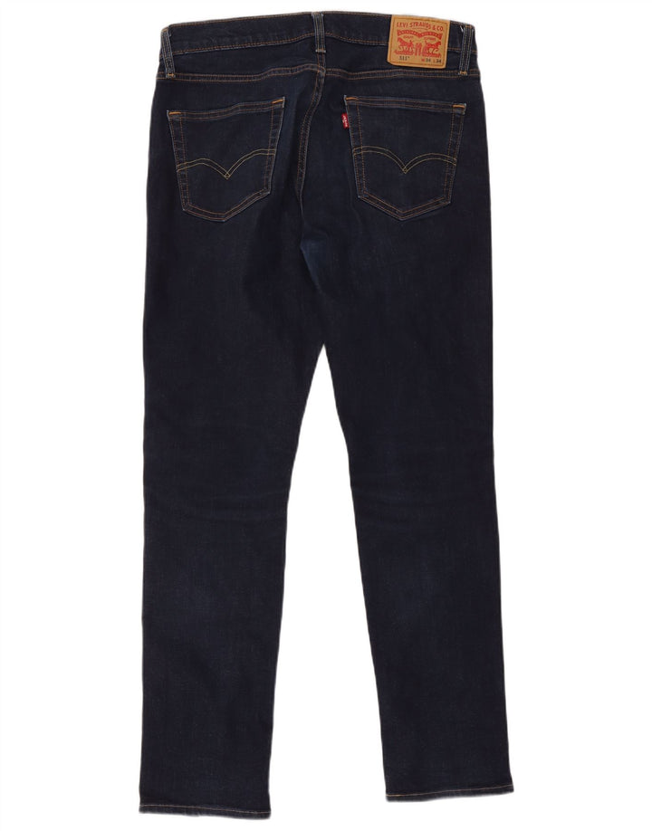 Levi's Herre 511 Slim Jeans W34 L34 Marineblå Bomuld