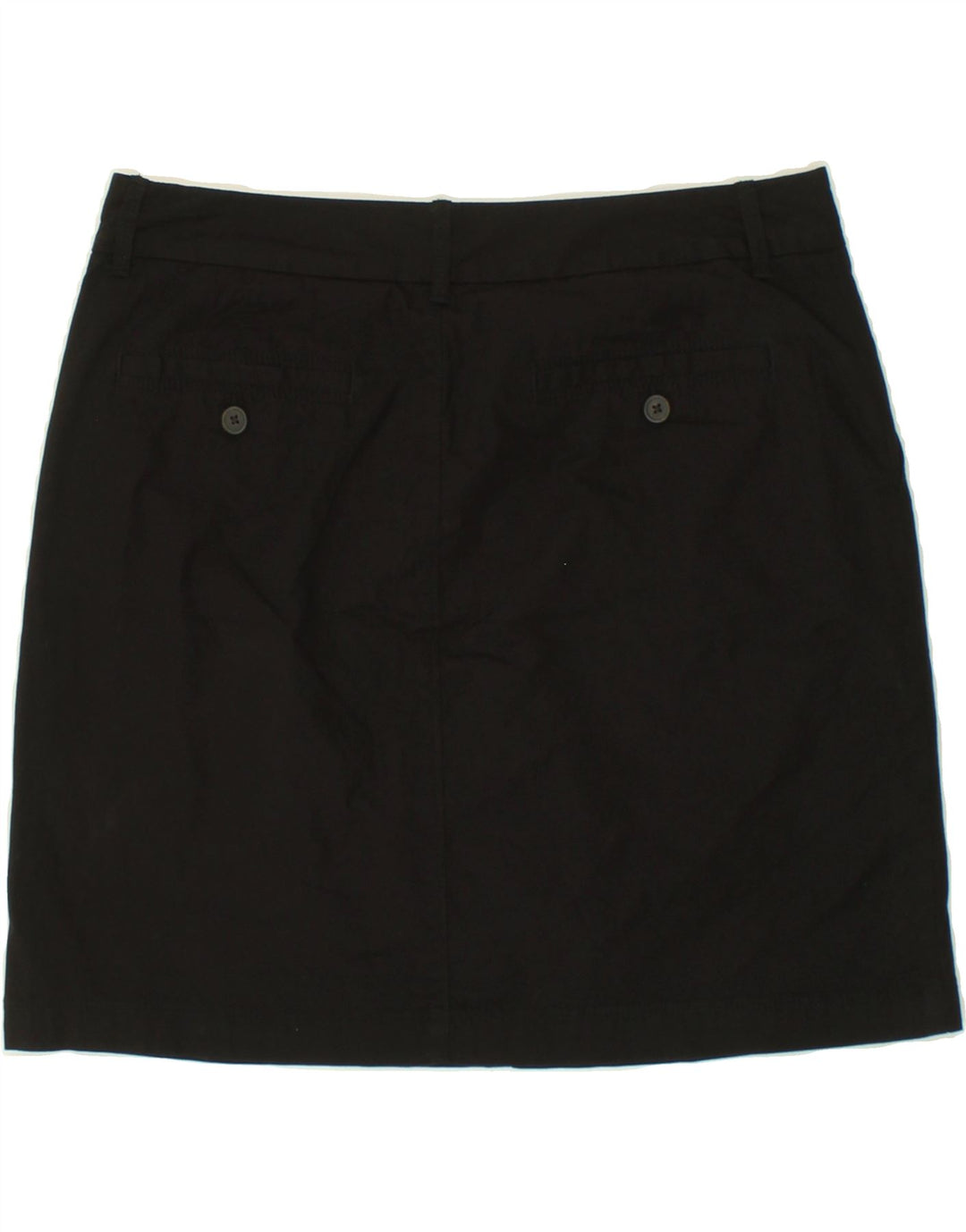 DOCKERS Womens A-Line Skirt US 8 Medium W32 Black Cotton Vintage Dockers and Second-Hand Dockers from Messina Hembry 