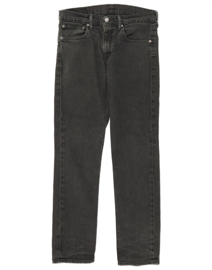 Levi's lige jeans til kvinder W32 L30 sort bomuld