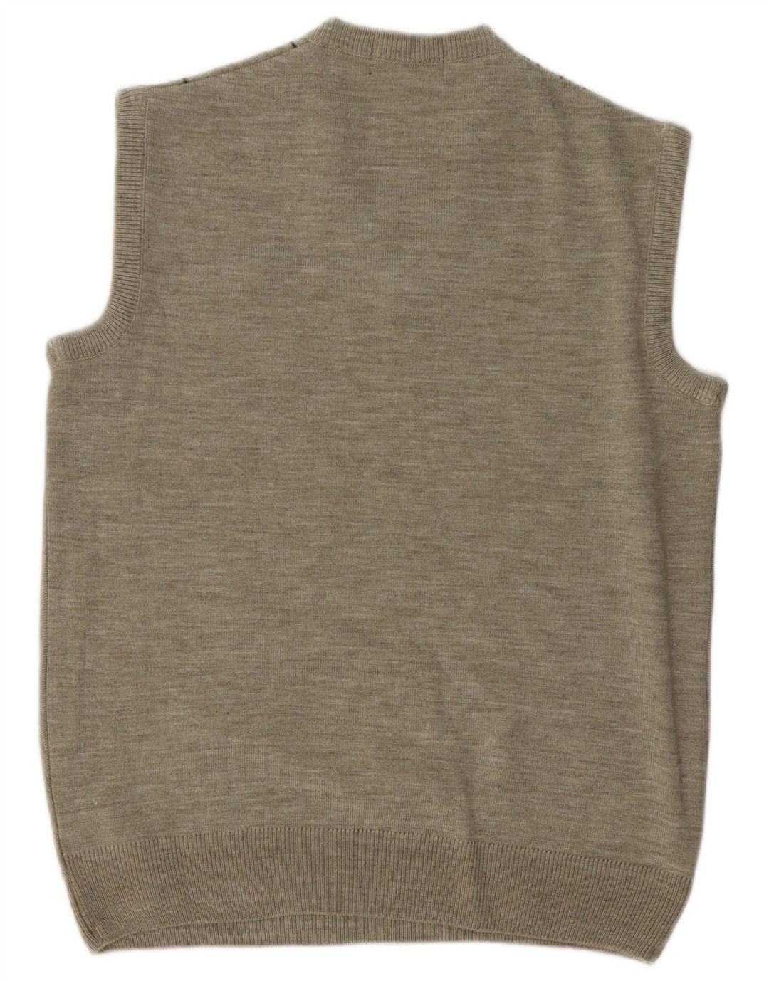 Vintage herrevest tanktop mellemgrå geometrisk