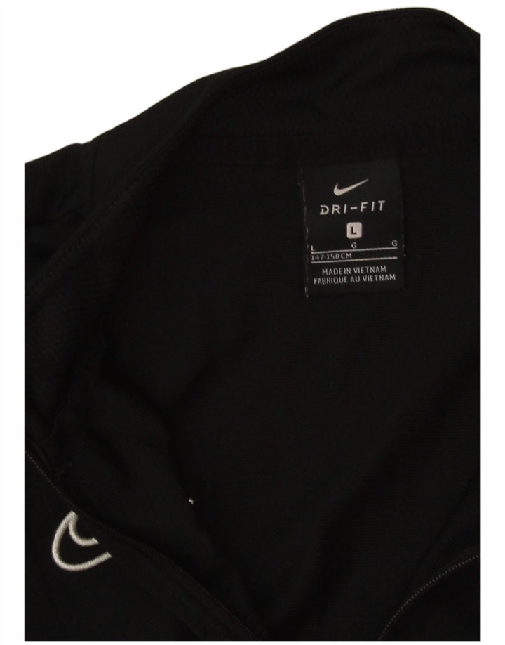 Nike Træningsdragt Topjakke til drenge 12-13 år Stor sort polyester