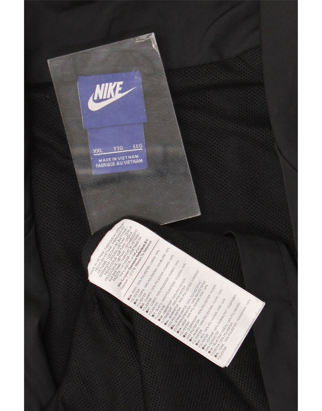 Nike træningsdragt topjakke til mænd 2XL sort polyester