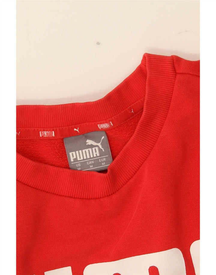 Puma Herre grafisk sweatshirt Jumper Medium Rød