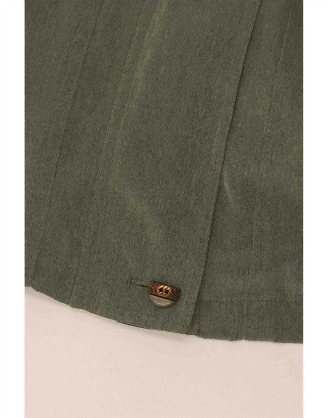 Vintage overfrakke til kvinder UK 14 Stor grøn polyester