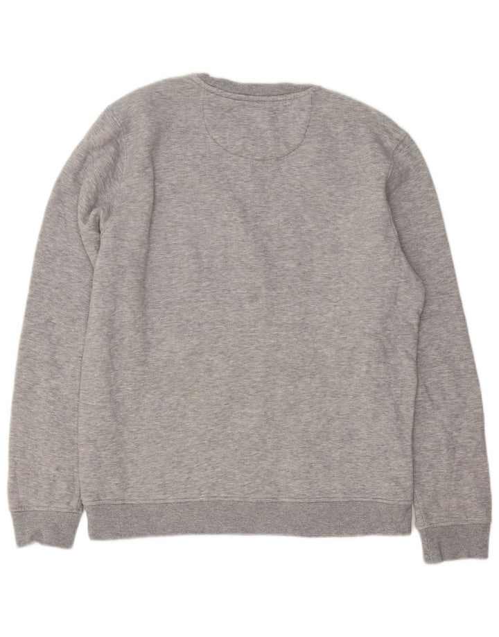 CREW TØJ Herre Sweatshirt Jumper Medium Grå Bomuld