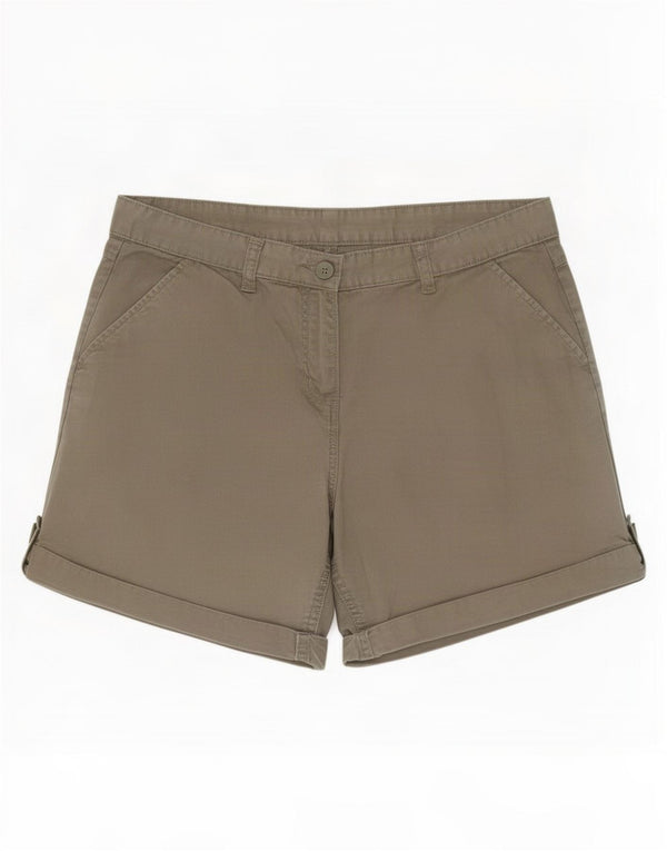 Mountain Warehouse Dame Chino Shorts UK 14 Large W32 Khaki Cotton