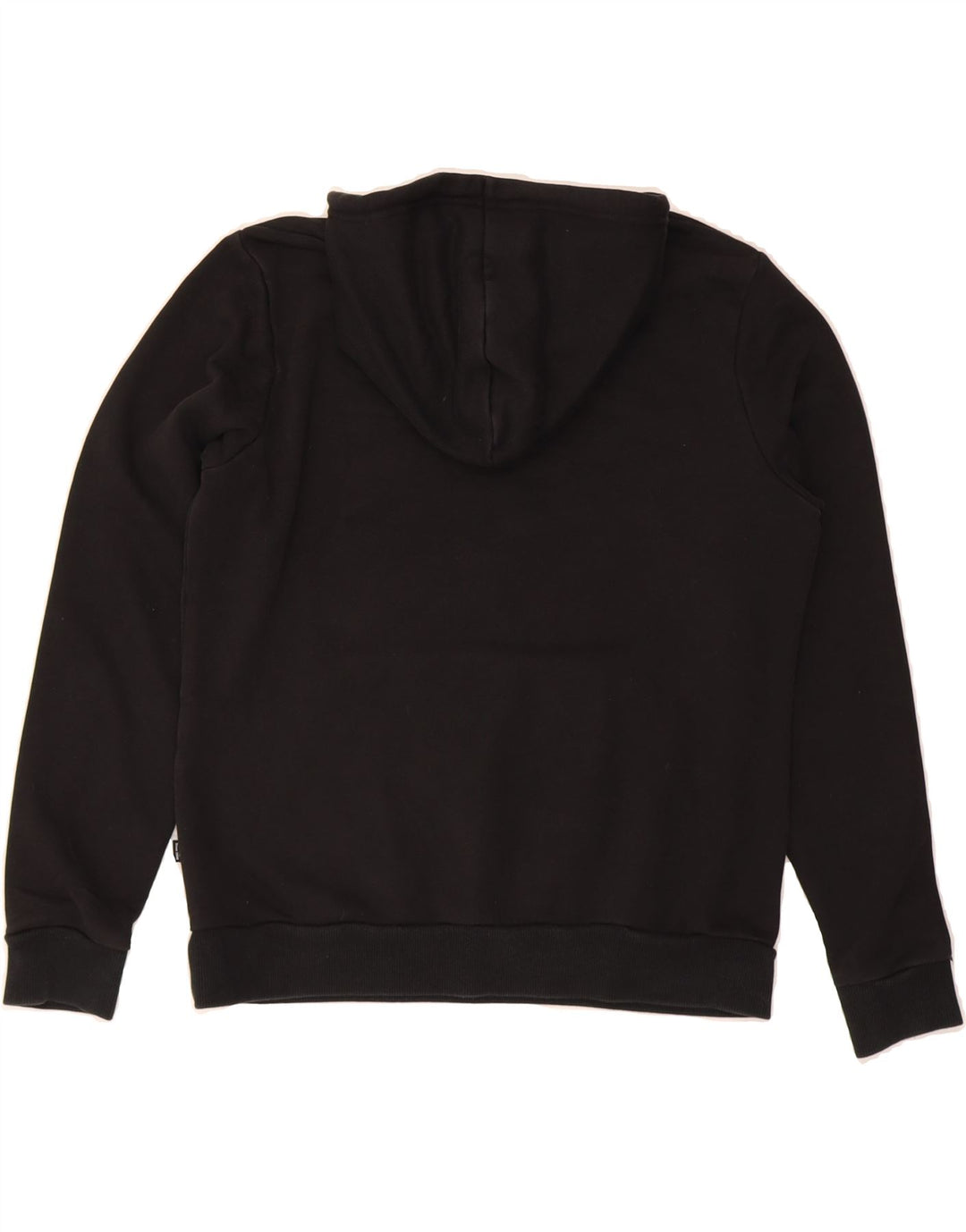 PUMA Womens Graphic Hoodie Jumper UK 16 Large Black Polyester Vintage Puma and Second-Hand Puma from Messina Hembry 
